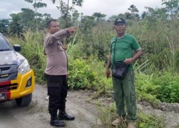 Pastikan Keamanan Kampung, Kasat Shabara Polres Mimika Patroli Hingga Mile 21