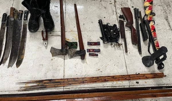 Sterilkan Kampung Bibida, TNI-Polri Amankan Aneka Jenis Barang Bukti Milik OPM