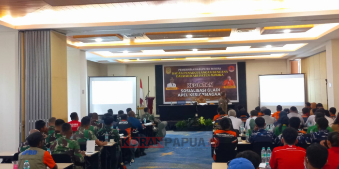 Gladi Kesiapsiagaan Bencana, BPBD Mimika Libatkan OPD Lintas Sektor