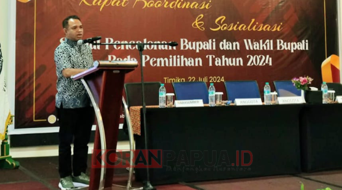 KPU Mimika Gandeng Sejumlah Instansi Gelar Sosialisasi dan Rakor Syarat Pencalonan Kepala Daerah
