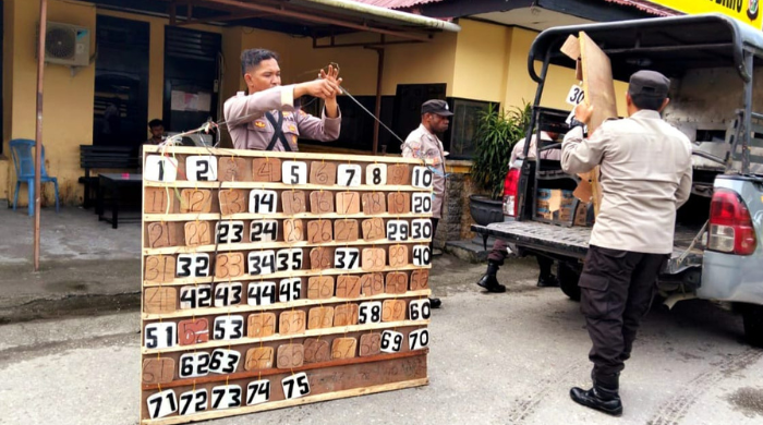 Mengganggu Ketertiban Umum, Polsek Mimika Baru Tutup Lima lokasi Judi King