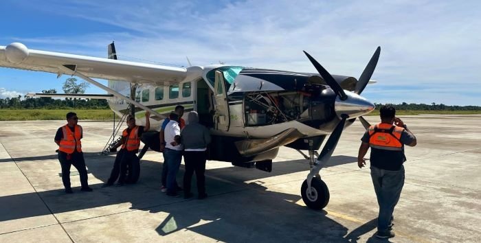 Peluru KKB Bersarang di Baling-Baling, Pesawat Smart Aviation PK-SNH Alami Gangguan