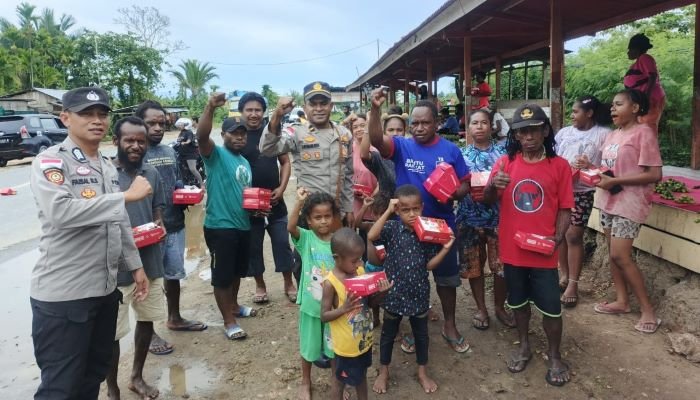 Sukacita Kemerdekaan, Polsek Muara Tami Berbagi Sukacita Bersama Masyarakat