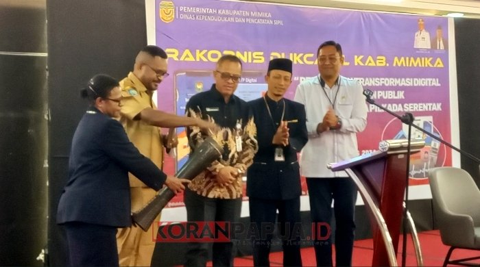 Disdukcapil Mimika Rakornis Percepat Trasformasi Digital Dukung Sukseskan Pilkada 2024