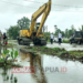 Air Meluap ke Rumah Warga, Jalan Dipalang, PUPR Turunkan Dua Unit Excavator