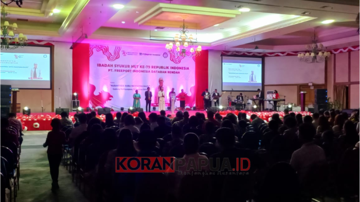 Freeport Gelar Ibadah Syukur Awali Rangkaian HUT Kemerdekaan RI ke-79