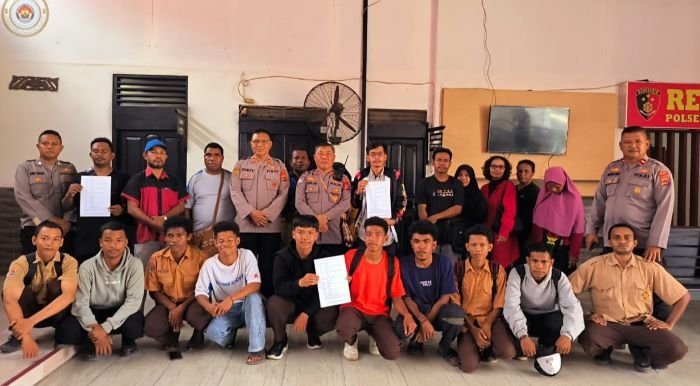 Polisi Fasilitasi Mediasi Penyelesaian Kasus Perkelahian Antar Pelajar di Timika