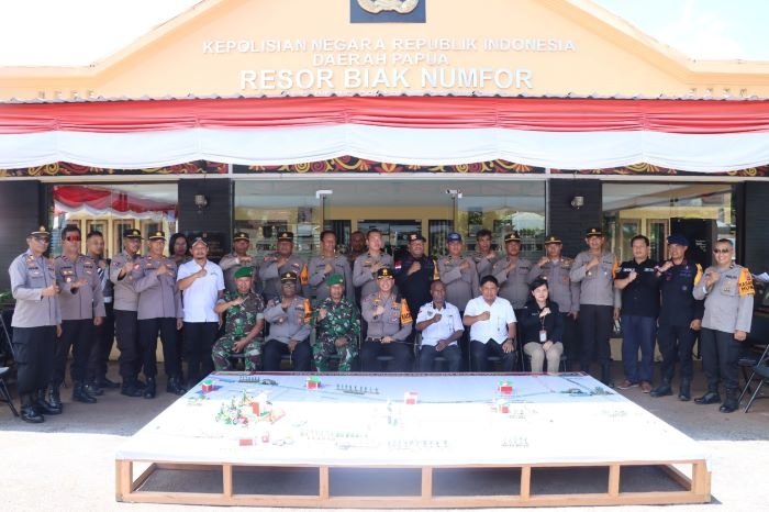 Polres Biak Numfor Gelar Tactical Floor Game, Kapolres: Polisi Rutin Patroli di Dunia Maya