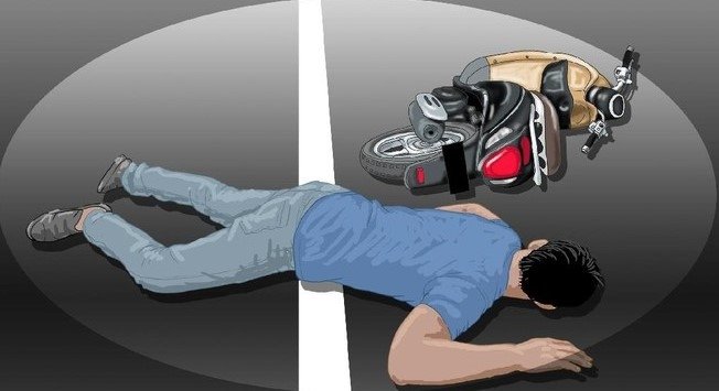 Tabrak Median Jalan, Pengendara Sepeda Motor Meninggal Dunia