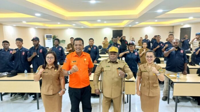 Puluhan Anggota Tagana Muda Mimika Diberi Pelatihan Dasar Penanganan Bencana