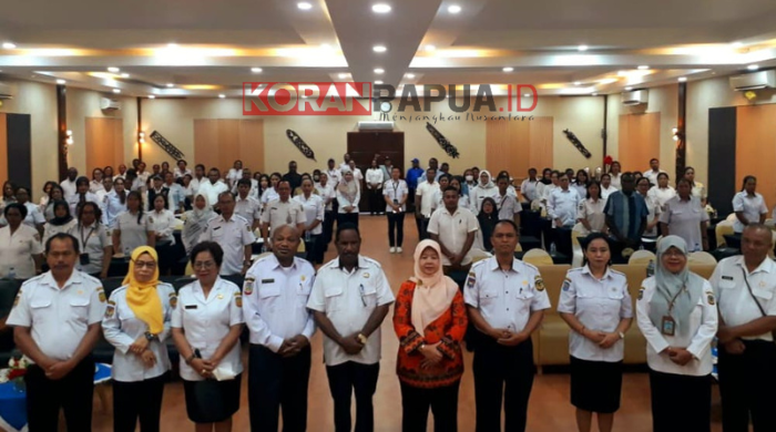 Sosialisasi Penilaian dan Penetapan Hasil Alih Media, Dinas Perpustakaan Mimika Hadirkan Pemateri dari Arsip Nasional RI