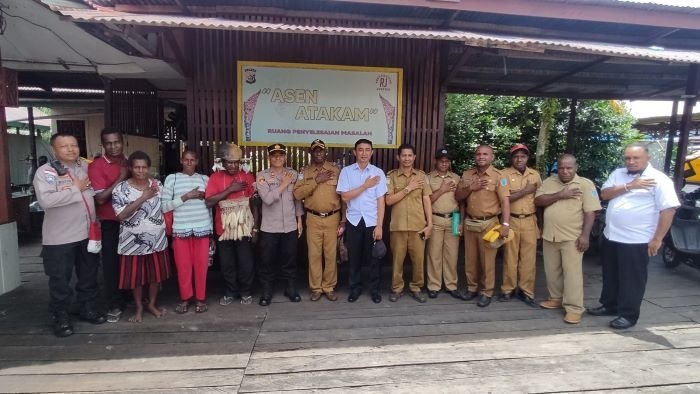 Lahan Pasar Mama-Mama di Ewer Dipalang, Polres Mediasi Penyelesaian Damai