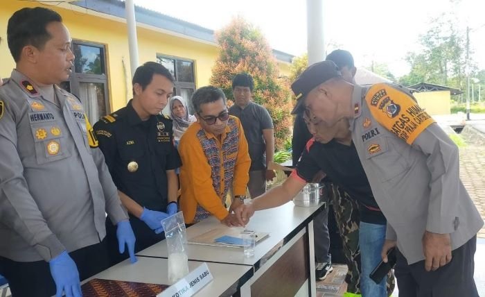 Barang Bukti Sabu yang Dimusnahkan Polres Mimika Senilai Rp538 Juta