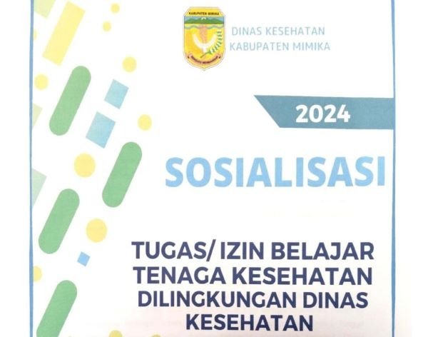 Besok, Dinkes Sosialisasi Persyaratan Tugas Ijin Belajar Bagi Nakes di Lingkungan Pemkab Mimika