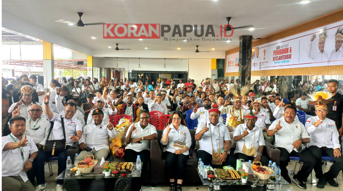 Lantik 27 Tim Pemenangan di Timika, JWW-AYO Ajak Satu Hati untuk Perubahan dan Kesejahteraan Papua Tengah