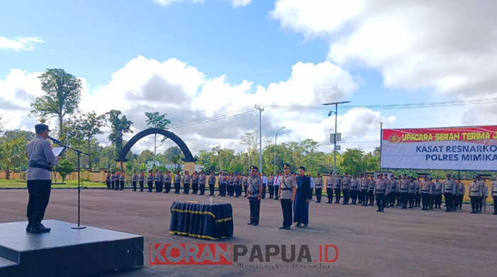 Kasat Narkoba Polres Mimika Dijabat AKP Andi Basuki, Kapolres: Layani Masyarakat dengan Sabar, Jangan Melanggar Aturan
