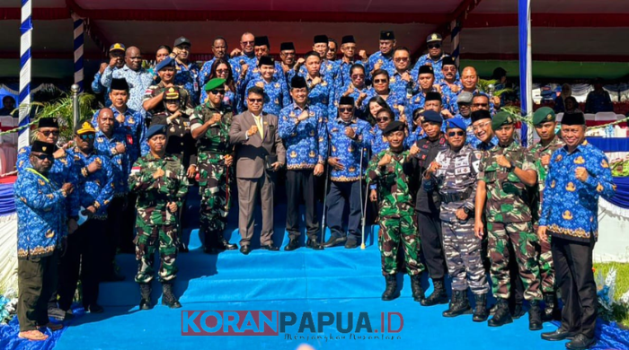 Peringati HUT KORPRI ke-53 di Mimika, Pj Bupati Valentinus Sampaikan Tujuh Pesan Presiden Prabowo