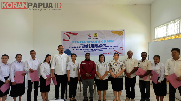 1.279 Tenaga Kesehatan di Kabupaten Mimika Akhirnya Terima SK PPPK