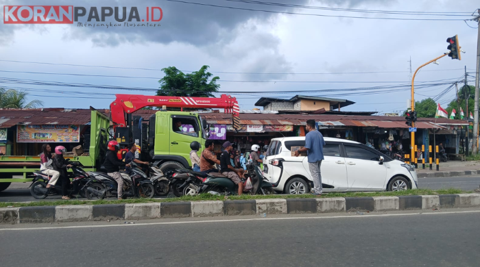 Masyarakat Flobamora Mimika Turun ke Jalan, Galang Dana Bantu Korban Letusan Gunung Lewotobi di Flores Timur