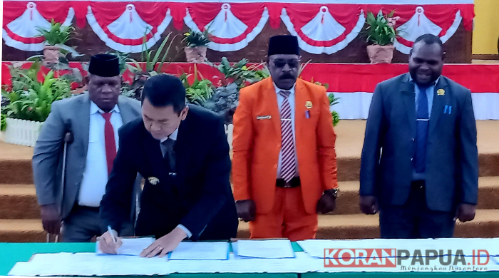 APBD Kabupaten Mimika Tahun 2025 Ditetapkan Sebesar Rp6,39 Triliun