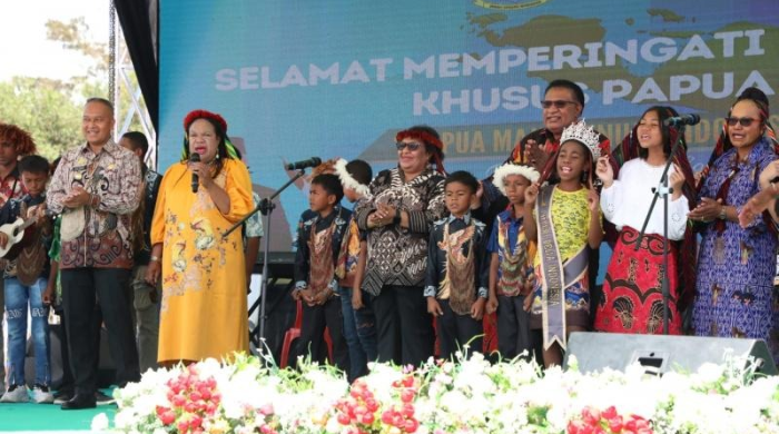HUT Otsus ke-23, Ribka Haluk: Pemerintah Pusat Beri Kewenangan Rakyat Papua Atur Diri Sendiri