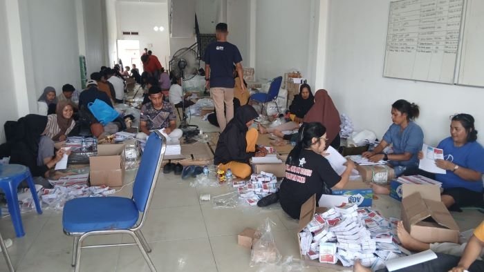 KPU Mimika Cetak Ulang 568 Lembar Surat Suara yang Rusak