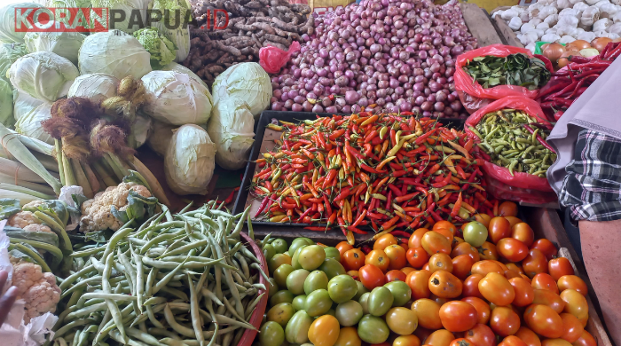 Harga Komoditas di Pasar Sentral Timika Terpantau Naik Jelang Nataru, Berikut Daftarnya