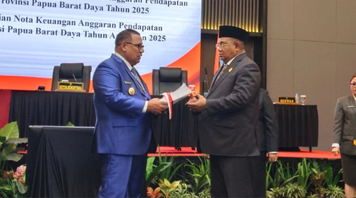 Nota Keuangan APBD Provinsi Papua Barat Daya Tahun 2025 sebesar Rp1.693.424.915