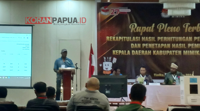 Pleno Terbuka Pilkada Mimika 2024, JOEL Pimpin Perolehan Suara di Distrik Amar dan Mimika Barat