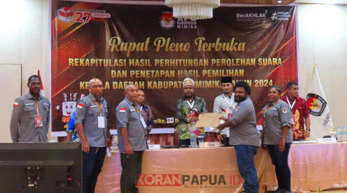 Pleno Pilkada 2024, Berikut Perolehan Suara di Distrik Mimika Tengah dan Mimika Timur