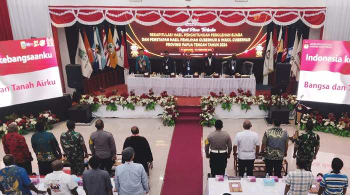 Pleno Rekapitulasi Hasil Pilkada Papua Tengah 2024, Darling Tabuni: Mimika dan Nabire Masih Proses Perhitungan