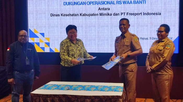 Freeport dan Dinkes Mimika Teken MoU Dukung Pelayanan Kesehatan RS Waa Banti, Baca 15 Isi Kerjasamanya