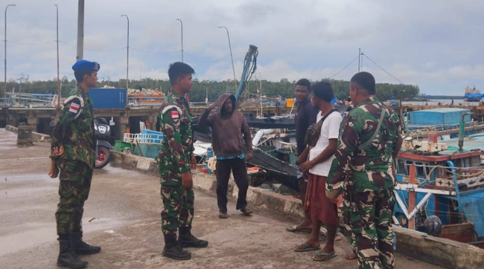 Pastikan Wilayah Laut Poumako Aman Jelang Imlek, Lanal Timika Gelar Patroli Gabungan