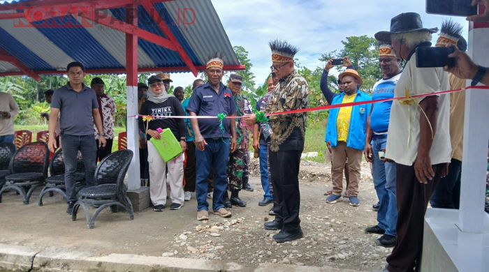 Kolam Pemancingan Kampung Nawaripi di Mile 21 Diresmikan, Pj Bupati Yonathan Harap Bisa Ditiru Kampung Lain