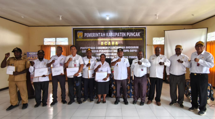 Tercepat di Provinsi Papua Tengah, Kabupaten Puncak Bagikan DPA 2025