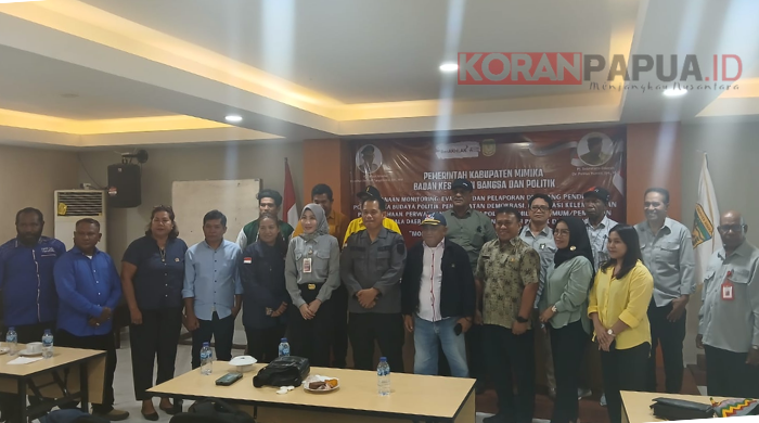 Bakesbangpol Mimika Monitoring dan Evaluasi Bantuan Keuangan Parpol 2024, Berikut Besaran Dana yang Diterima Parpol