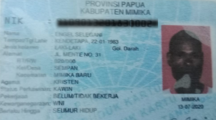 Pria yang Ditemukan Meninggal di Kali Bundaran Petrosea Timika Bernama Engel Selegan