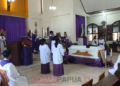 Ribuan Pelayat di Timika Antar Jenazah Pastor Gabriel Kera Tukan, SCJ ke Peristirahatan Terakhir, Sepuluh Tahun Melayani di Kokonau