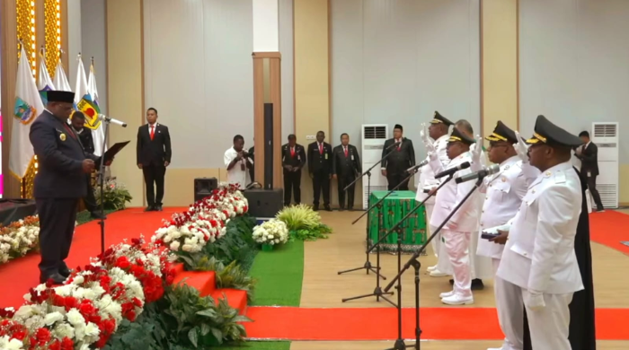 Lantik Bupati-Wakil Bupati Mimika dan Puncak, Gubernur Nawipa: Momentum Pengesahan Kepala Daerah Hasil Kemenangan Suara Rakyat