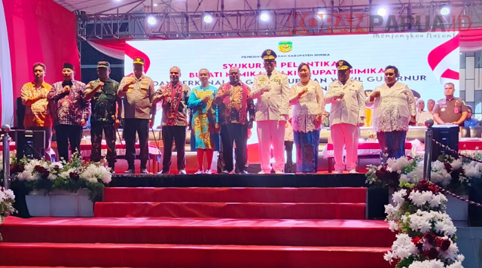 Bupati Johannes Rettob: Tanpa Rakyat Kami Tidak Akan Berdiri Disini, Meki Nawipa Apresiasi Kemajuan Mimika