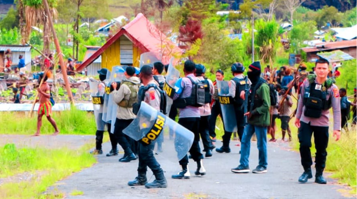 Bentrok Antara Pendukung Paslon di Puncak Jaya, 12 Orang Meninggal Dunia dan Ratusan Luka-luka