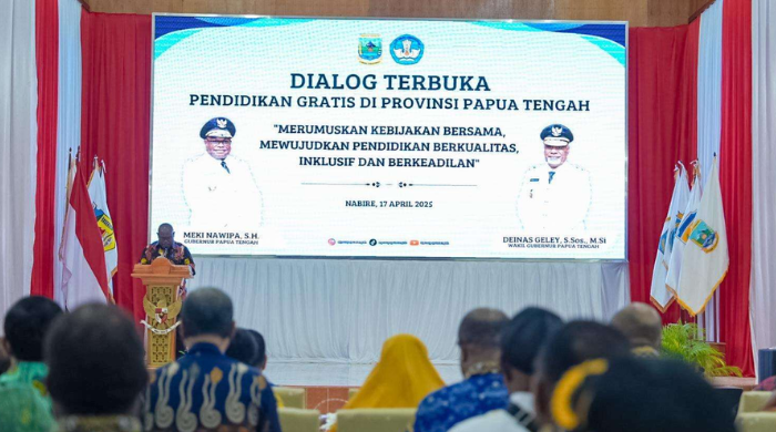 Canangkan Pendidikan Gratis, Gubernur Meki Nawipa: Menjadi Fondasi Utama Wujudkan Perubahan Sosial yang Berkelanjutan