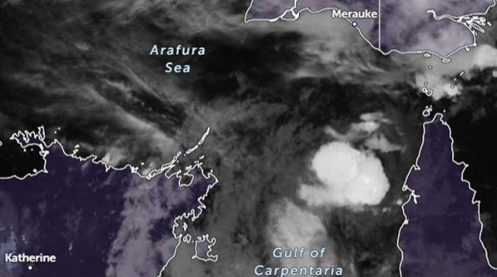 Bibit Siklon Tropis 31P Terletak di Selatan Merauke, Beberapa Hari Kedepan Berbelok ke Laut Arafura