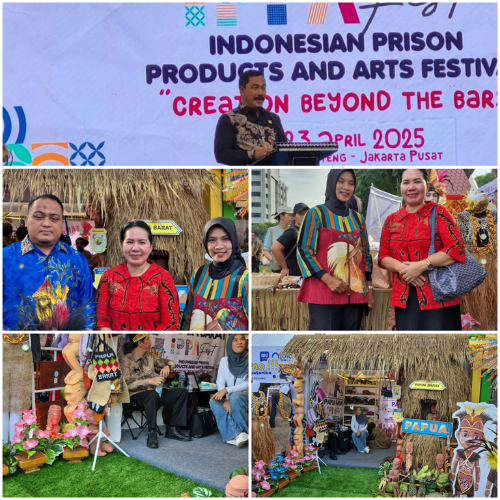 Lapas Kelas IIB Timika Perkenalkan Produk Hasil Karya Warga Binaan di IPPAFest 2025 di Jakarta