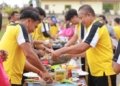 Perlombaan Masak Nasi Goreng PJU Polres Boven Digoel Berlangsung Seru