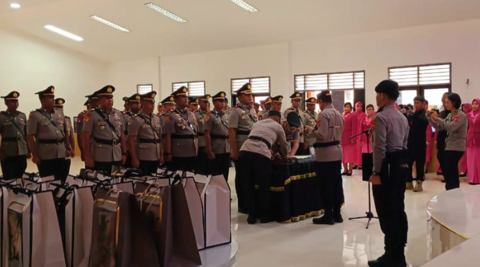 Polres Mimika Rotasi Besar-besaran, Wakapolres, Sejumlah Kasat dan Lima Kapolsek Diganti. Ini Daftarnya