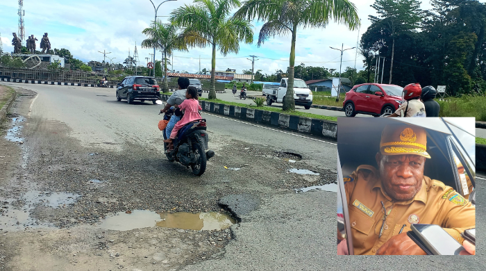 Kondisi Jalan di Kota Timika Banyak yang Rusak, Pemkab Mimika Sampaikan Permohonan Maaf dan Komitmen Perbaikan