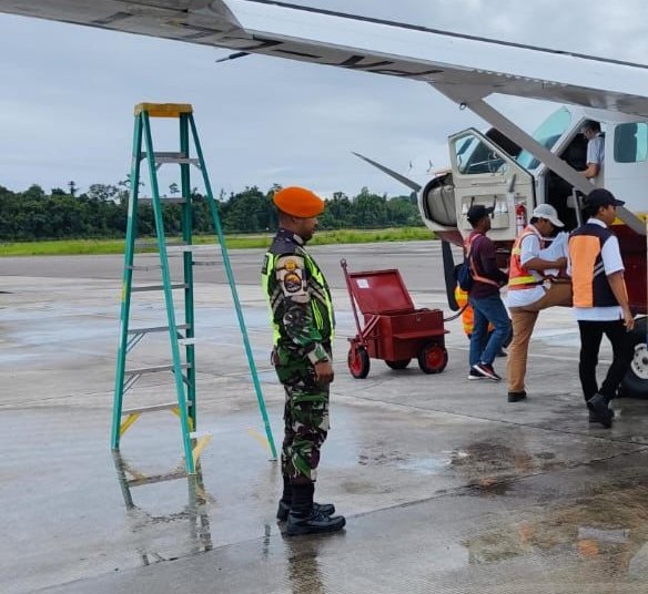 Satgas Korpasgat Pastikan Operasional Bandara Mozes Kilangin Timika Normal Pasca Insiden Gagal Landing Pesawat