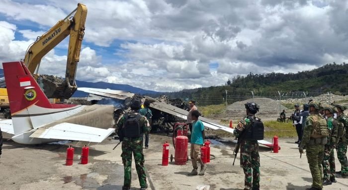 Pesawat PK-PPI Alami Insiden di Bandara Ilaga, Satgas Korpasgat Supadio Bergerak Cepat Lakukan Evakuasi