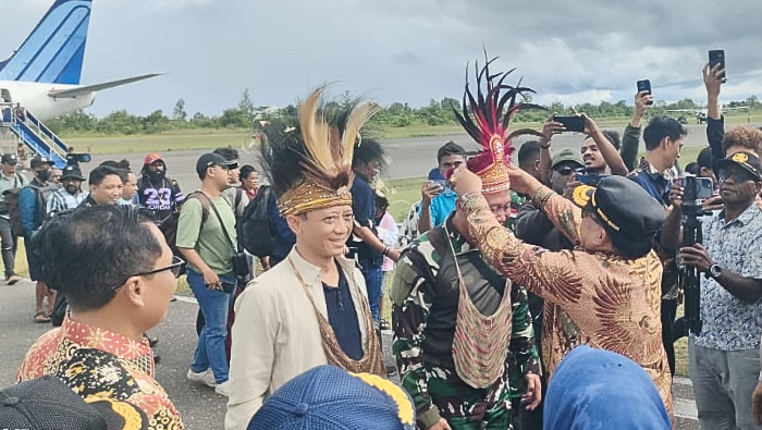 Kementerian PKP Tinjau Lahan Perumahan Rakyat di Yahukimo, Satgas Kopasgat TNI AU Perketat Pengamanan Bandara